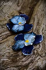 Dekorácie - Orchidea Jeans - sada dekoračných kvetov - 6867641_