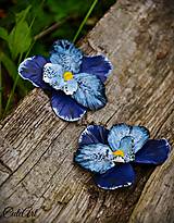 Dekorácie - Orchidea Jeans - sada dekoračných kvetov - 6867642_