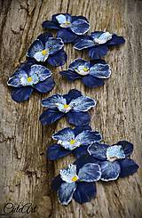 Dekorácie - Orchidea Jeans - sada dekoračných kvetov - 6867646_