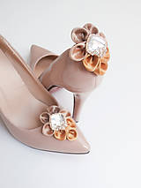 Ponožky, pančuchy, obuv - Elegancia a la Chanel - zlaté klipy na topánky de Luxe - 6873286_