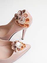Ponožky, pančuchy, obuv - Elegancia a la Chanel - zlaté klipy na topánky de Luxe - 6873292_