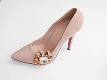Ponožky, pančuchy, obuv - Elegancia a la Chanel - zlaté klipy na topánky de Luxe - 6873294_