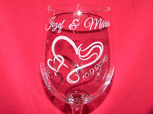 Nádoby - Svadobné poháre + gravirovanie 19 - 6870626_