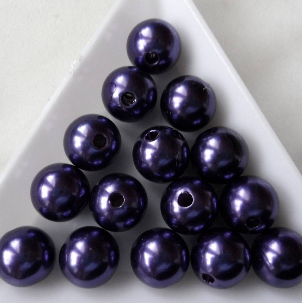 GLANCE plast 10mm-10ks (fialová tmavá)