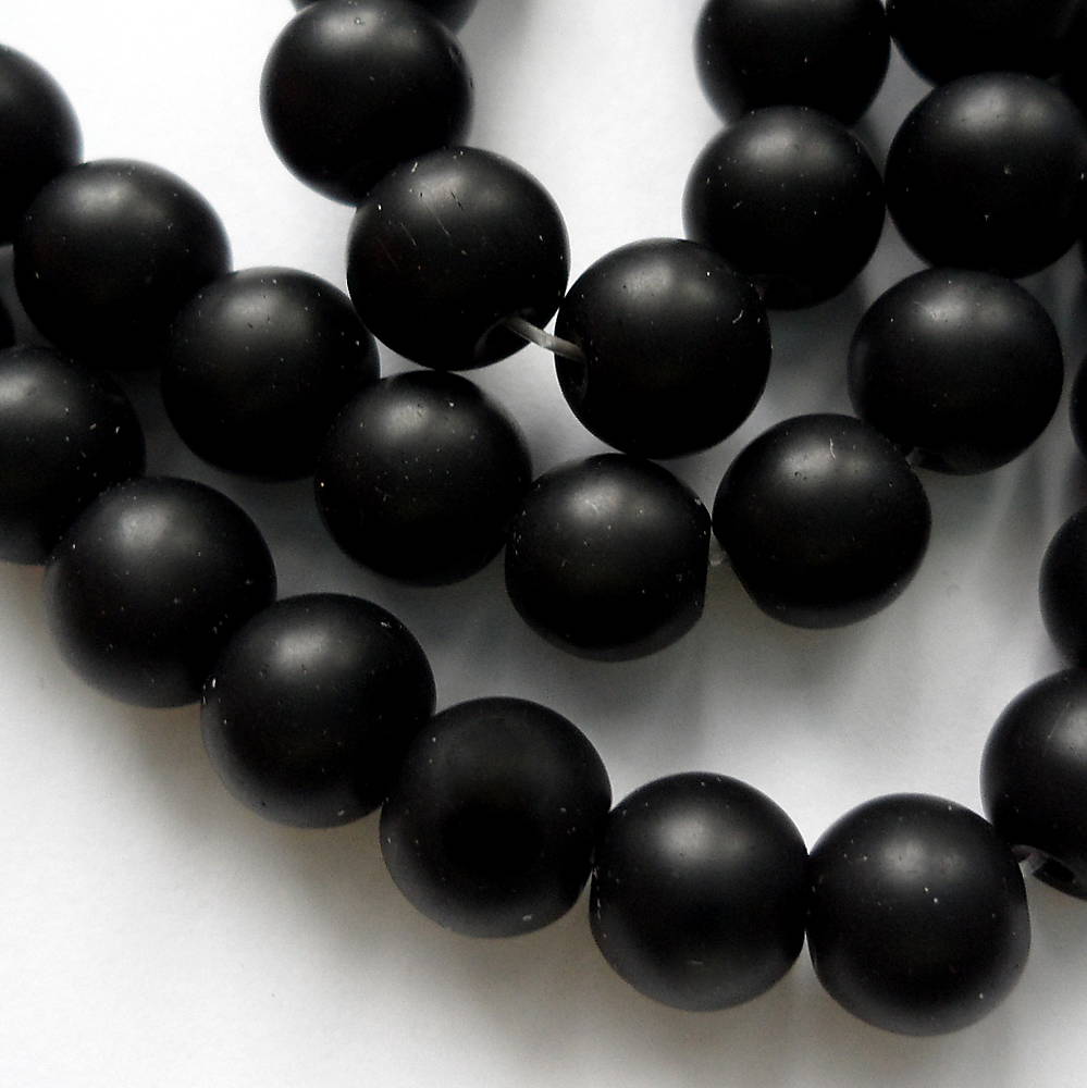 ÓNYX matný-1ks (8mm-čierny)