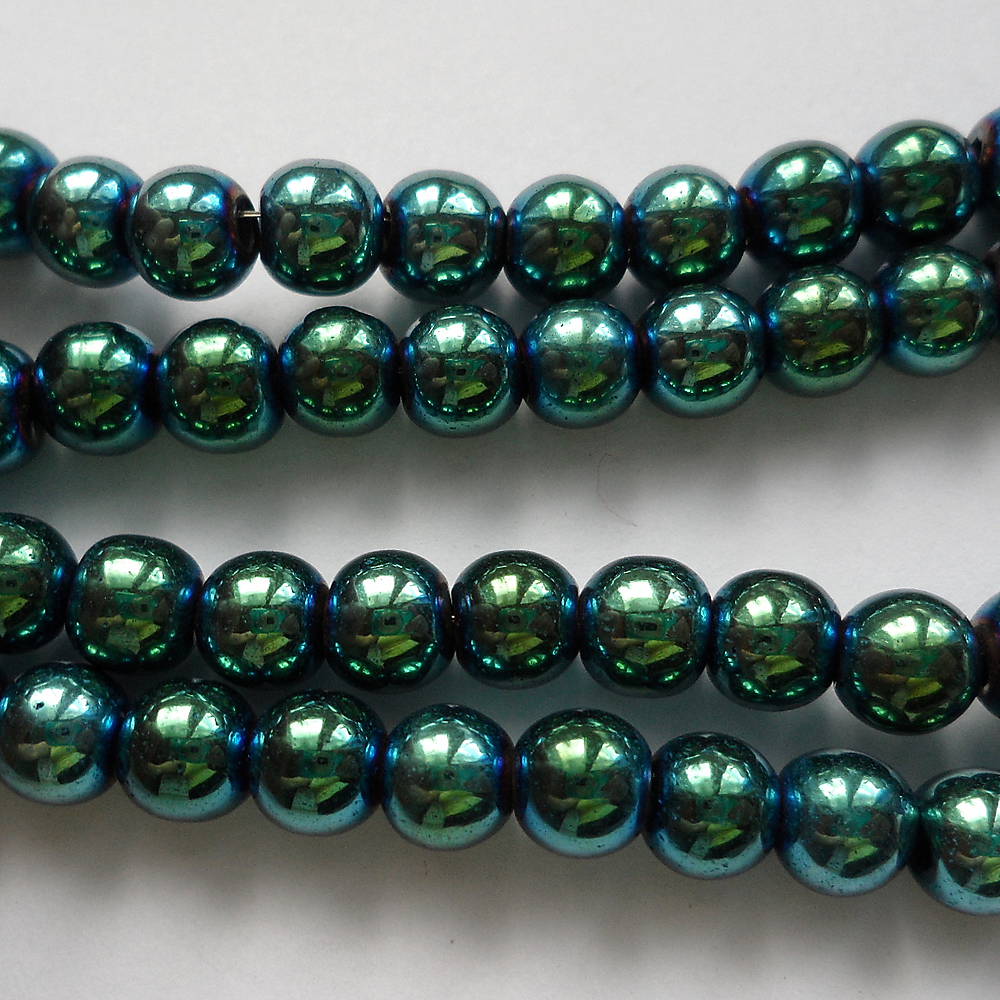 Hematit 6mm-1ks (zelený)