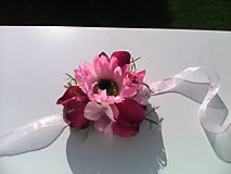 Náramky - Kvetinový náramok "V kvetinovej záhrade..." - 6883012_