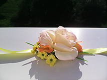 Náramky - Kvetinový náramok "...lúka slnkom zaliata..." - 6883144_