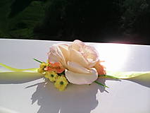 Náramky - Kvetinový náramok "...lúka slnkom zaliata..." - 6883146_