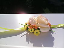 Náramky - Kvetinový náramok "...lúka slnkom zaliata..." - 6883147_