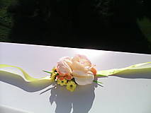 Náramky - Kvetinový náramok "...lúka slnkom zaliata..." - 6883148_