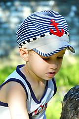 Detské čiapky - Navy šiltovka Kotva - 6896268_