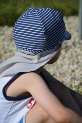 Detské čiapky - Navy šiltovka s plachtičkou proti slnku - 6899061_