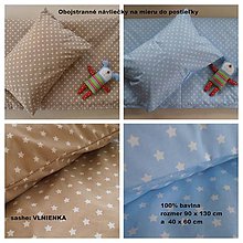 Detský textil - Obojstranné návliečky na mieru De LUXE Star do postieľky - 6909135_