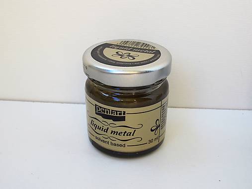 Farby-laky - Tekutý kov-  zlatá farba 30 ml - 6908378_
