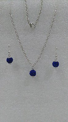 Sady šperkov - Kráľovský jemný set-modrý - 6909767_