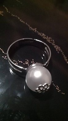 Prstene - Prsteň biela perla - 6909865_
