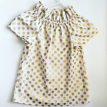 Detské oblečenie - tunika " Golden girl " - 6909249_