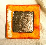 Svietidlá - svietnik oranžový - 1003876