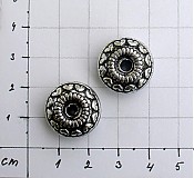 Korálky - Plochá korálka 17 mm, veľká dierka/ 1 ks - 1009336