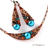 Náhrdelníky - Náhrdelník Turquoise spiral... - 1034970