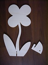 Materiál ručne robený - Kvet + stojan - 1101595