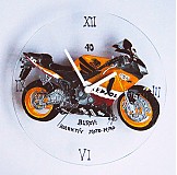 Hodiny - Motohodiny 2 - ručne maľované hodiny Motorka - 1103745