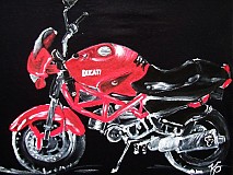 Pánske oblečenie - Ručne maľované tričko motorka - Motolife...alias My own motorbike! - 1115886