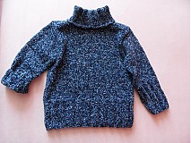 Detské oblečenie - modrý roláčik detský-unisex-V Ý P R E D A J - 1162764