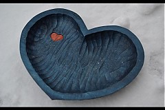 Nádoby - Miska purpurové srdce - 1177110