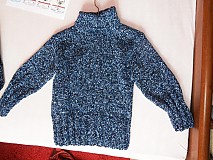 Detské oblečenie - modrý roláčik detský-unisex-V Ý P R E D A J - 1180183