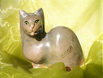 Dekorácie - mačka" zelenoočka" - 1222143