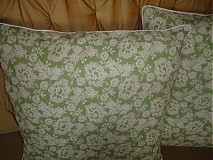 Úžitkový textil - Jemne zelenkave obliecky na vankuse - 1246169