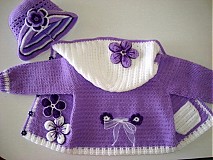 Detské oblečenie - Bledučko fialový svetrík - 1262276