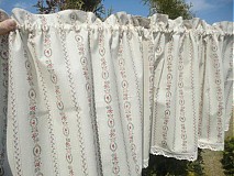 Úžitkový textil - Chalupkarska zaclonka - 1314684