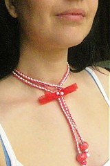 Multifunkčný pletený náhrdelník (s odnímateľnou mašličkou - AKCIA č.11)