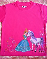  - Ručne maľované tričko pre Princezničky ZĽAVA - 1458591