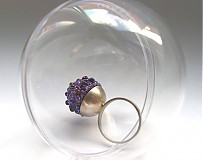  - violet ball/ring - 1477