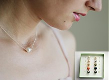 Náhrdelníky - Náhrdelník s perlou svadobný - 1501395