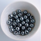 Korálky - Plast.perličky 6mm-50ks - 1504300