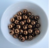 Plast.perličky 6mm-50ks (hnedá)