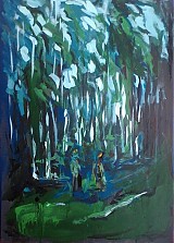 Grafika - Svetlo v lese - 1532432