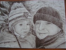 Kresby - zimná rozprávka - 1541285