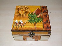Úložné priestory & Organizácia - Krabica - motív Egypt bez priečinkov - 1661100