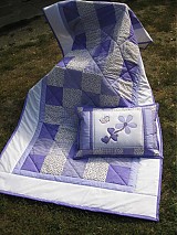 Úžitkový textil - fialová deka... - 1725161