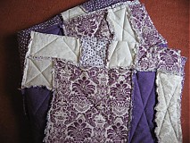 Úžitkový textil - Lila vintage rag quilt - 1844222