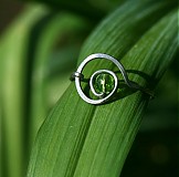Prstene - Vlnkový v zelenom háve - 1857506