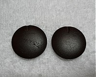 Korálky - Drevené placky 2,5cm-1ks (tm.hnedá) - 1898096