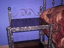 Nábytok - Kovový kovaný štýlovy nočný stolík PILOTEK I. - 1955600