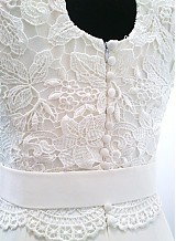 Šaty - elegantné krajkové svadobné šaty /krémové - 1962266
